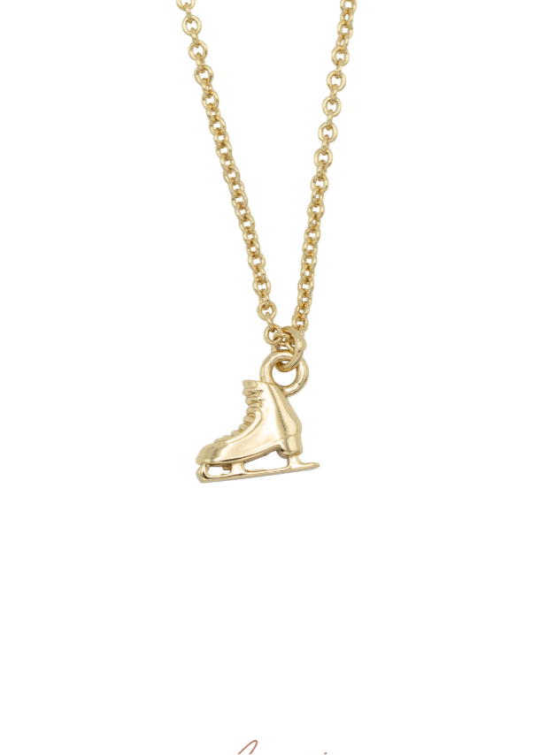 Schaats ketting - 14k Gerecycled Goud