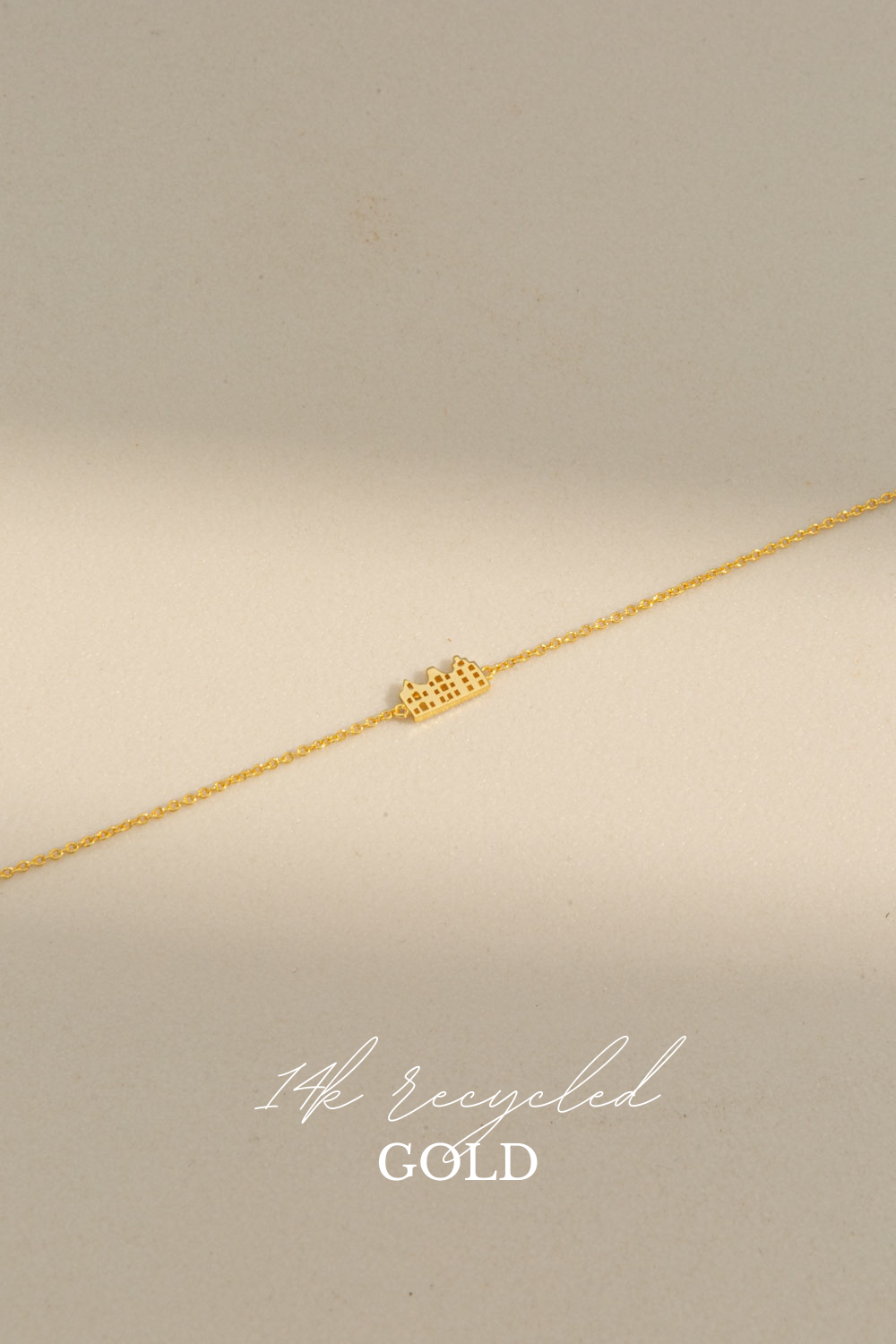 14k gouden armband amsterdam grachtenhuisjes-canal