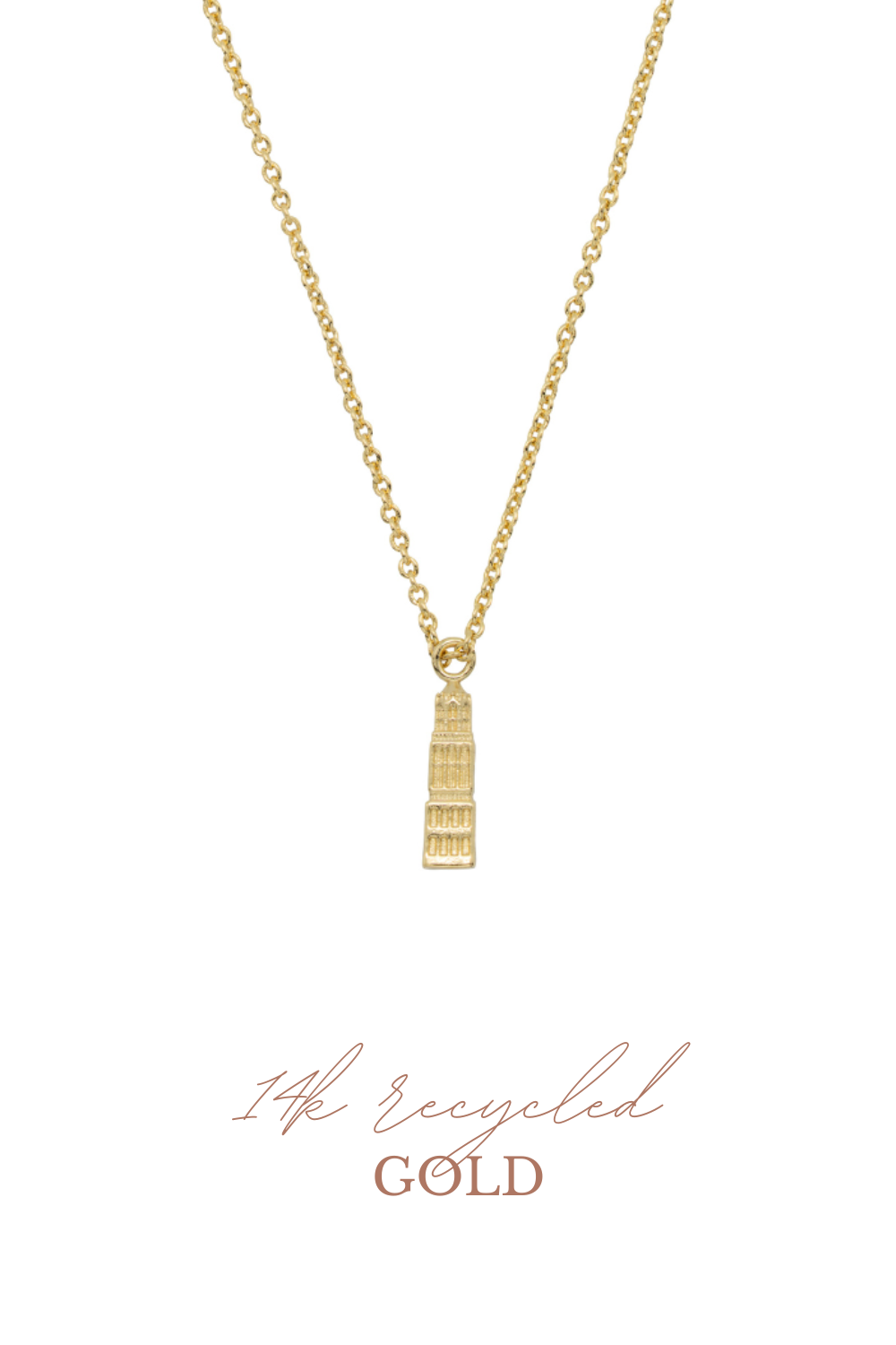 De Dom Ketting Utrecht - 14k Gerecycled Goud