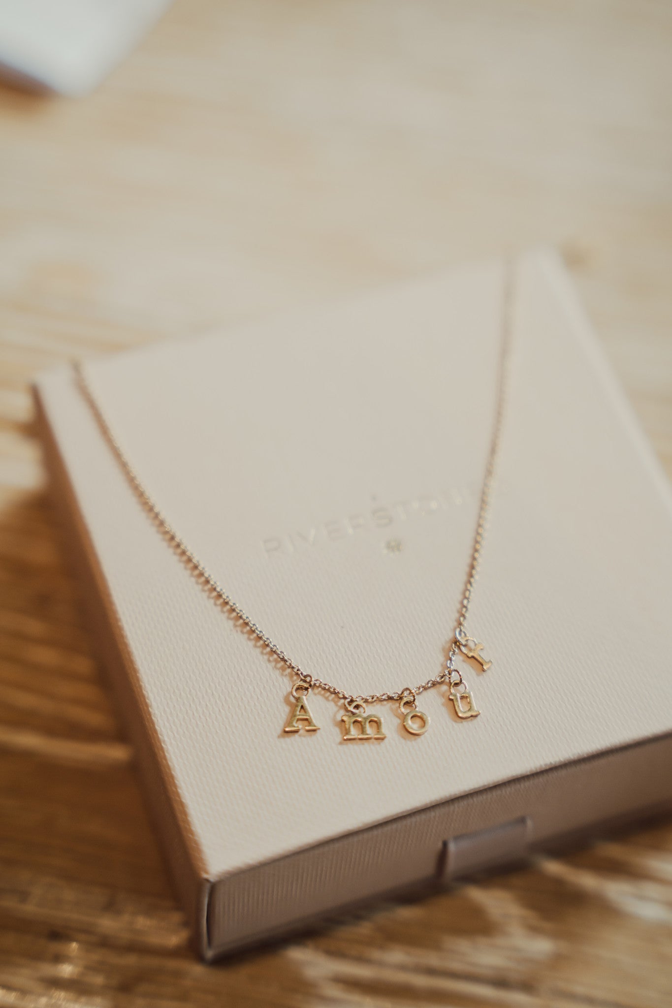 Amour necklace lookbook
