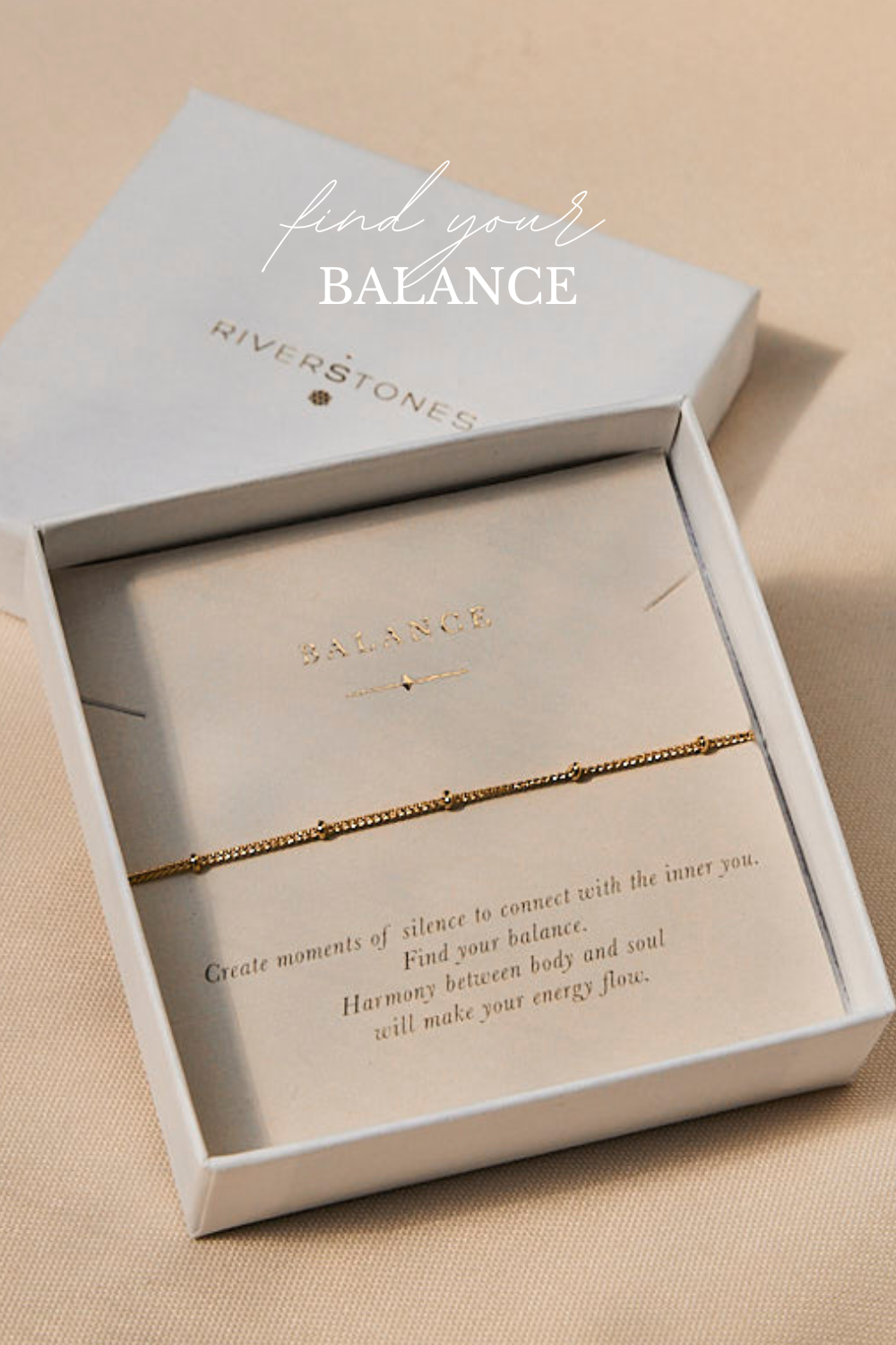 Balance armband verguld