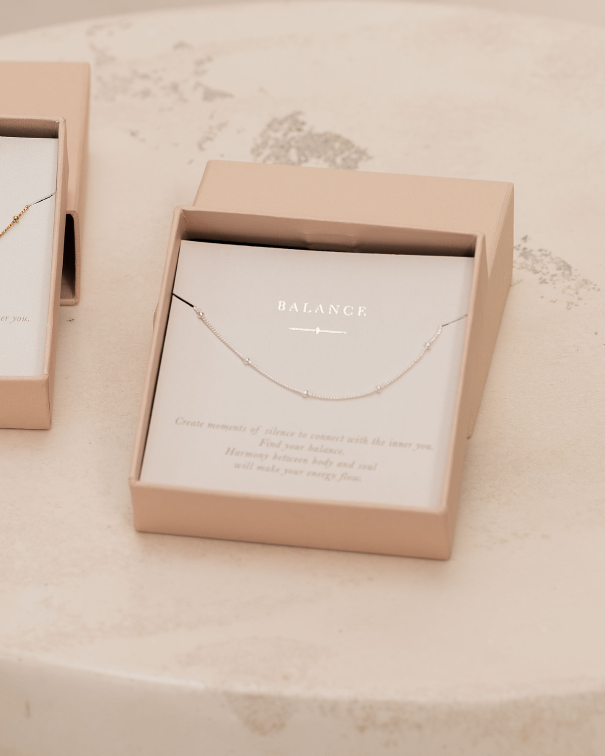 Balance ketting zilver