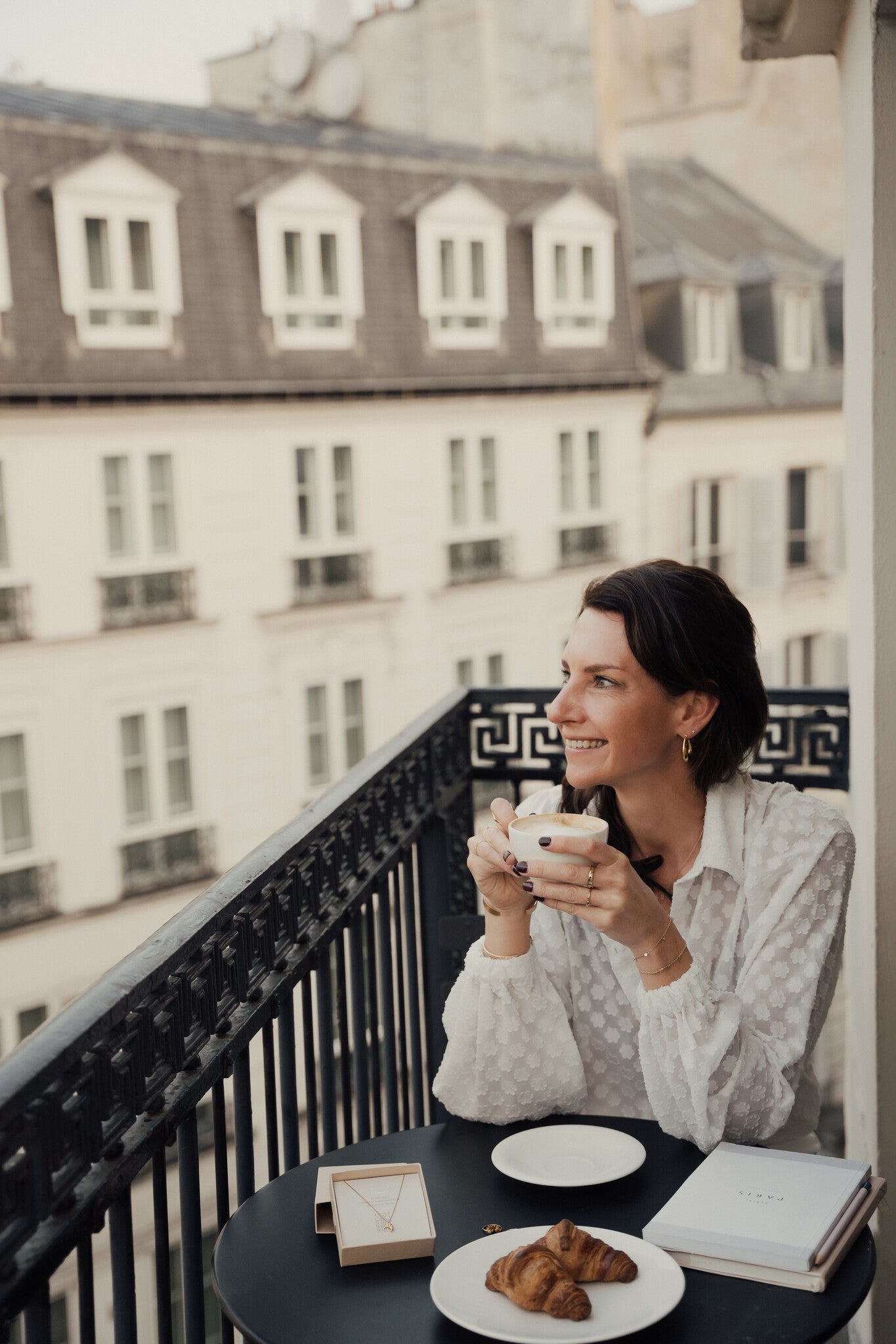 Balcony Croissant Necklace Paris