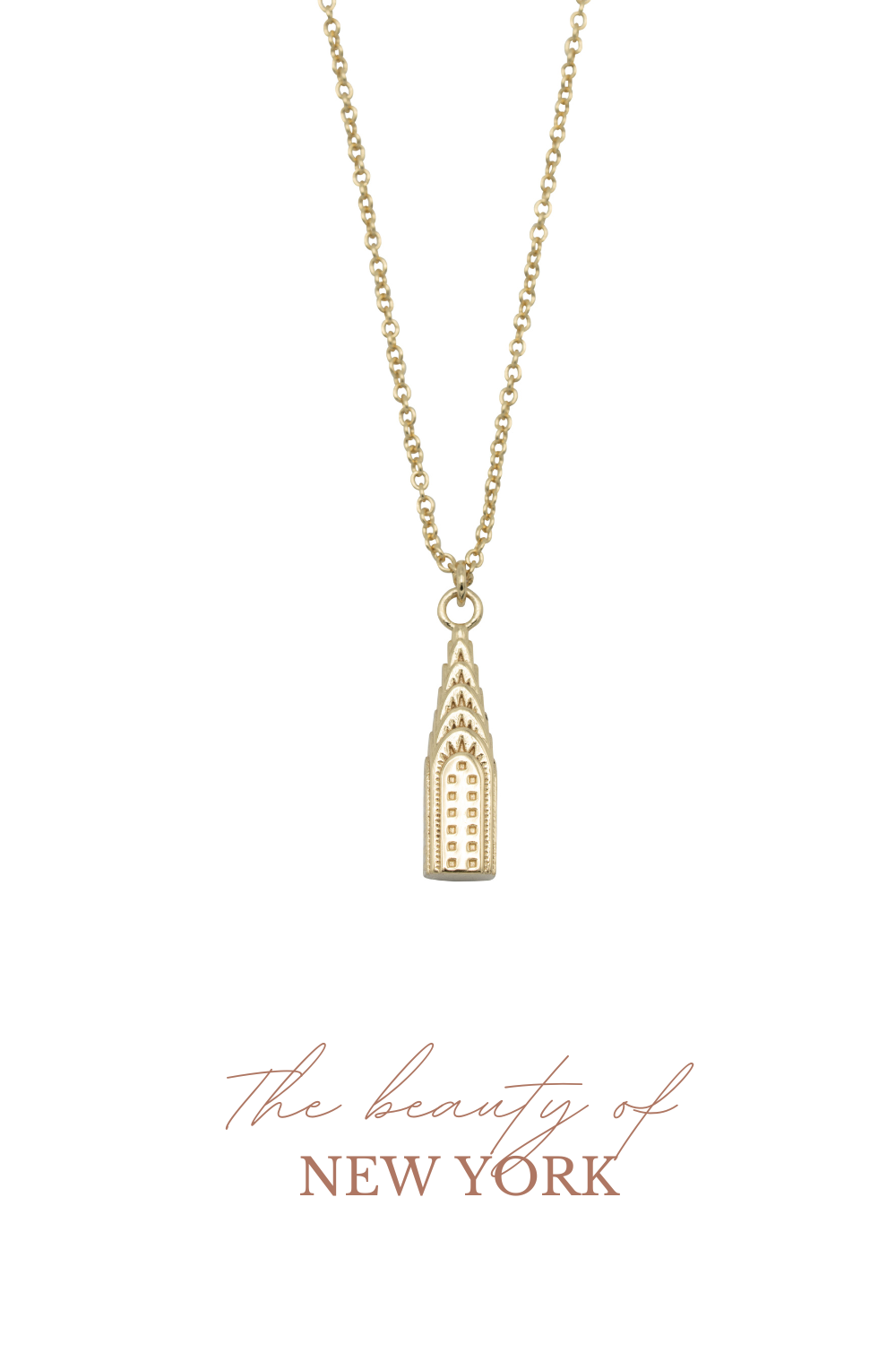 Chrysler ketting new york | Verguld