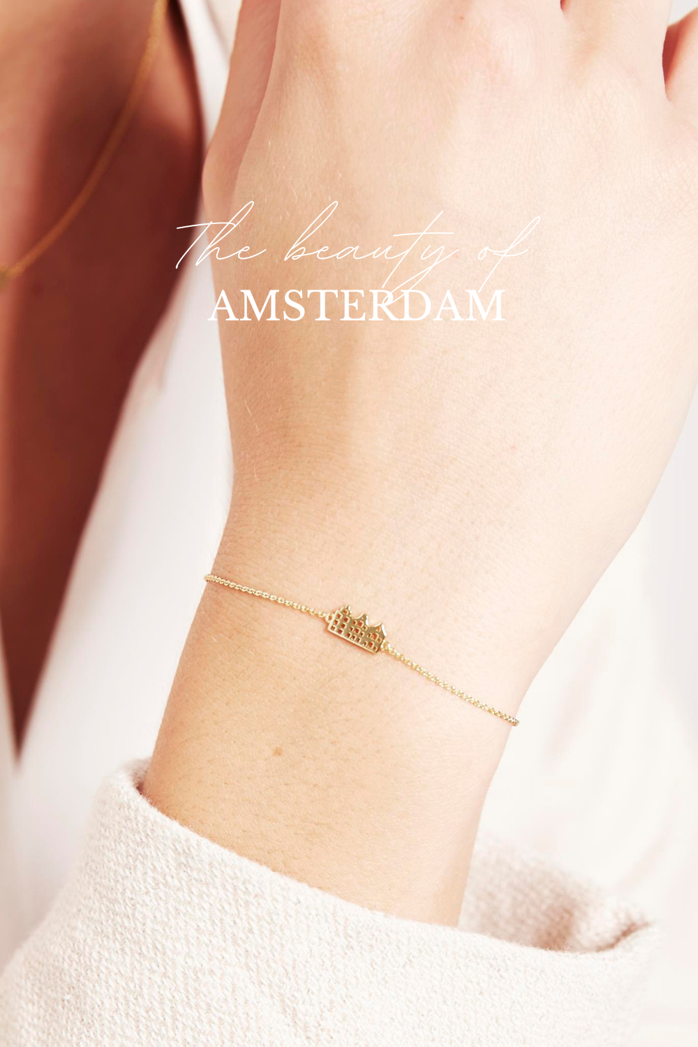 Huisjes armband Amsterdam | Canal armband verguld