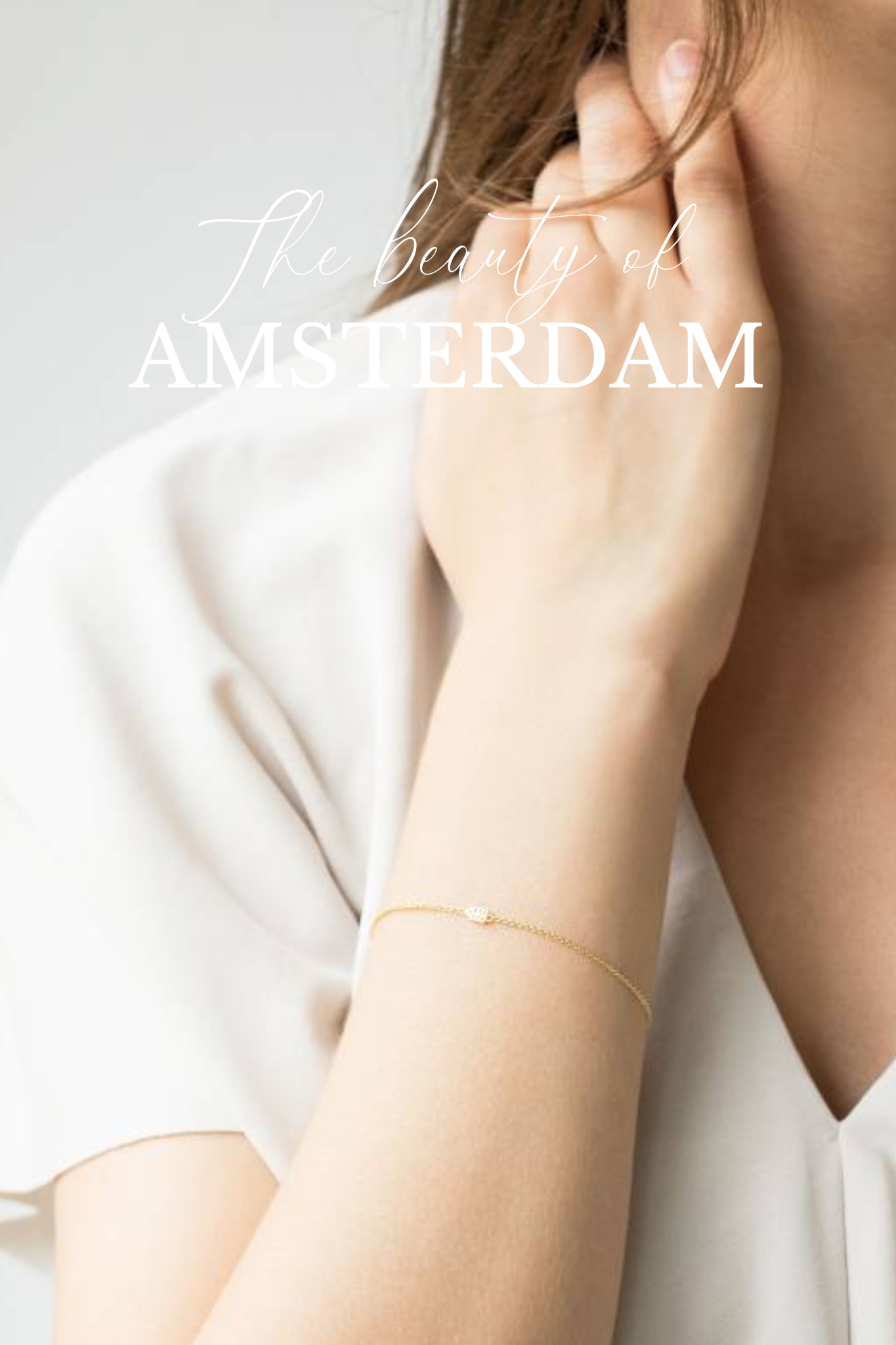 Jordaan bracelet verguld tekst