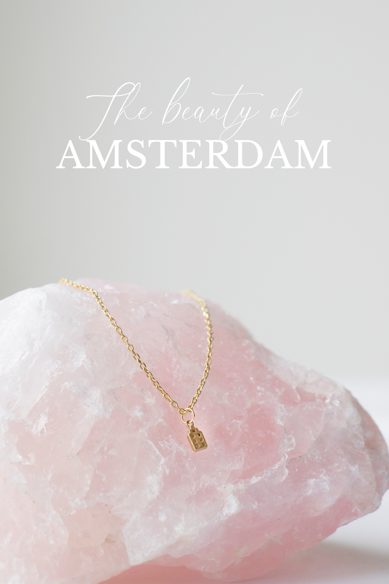 Jordaan ketting veguld tekst