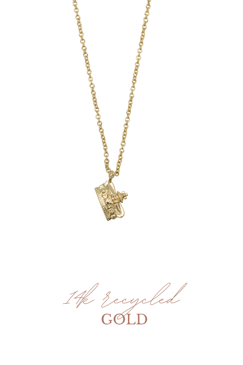 Kroon ketting 14k goud