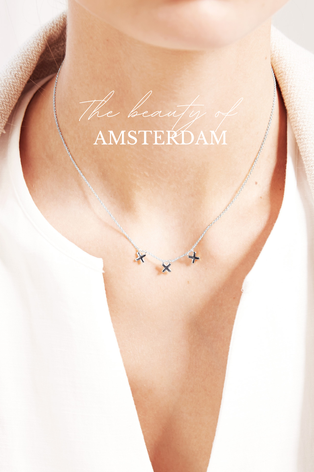 Kruisjes ketting zilver | Metropolis ketting zilver