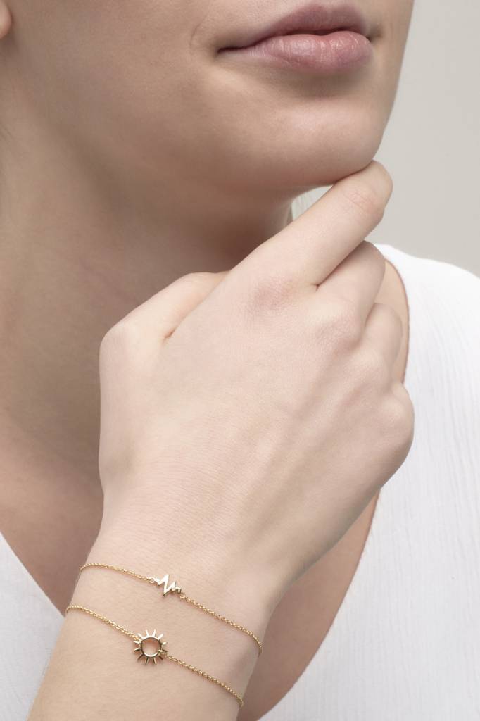 Rise armband verguld