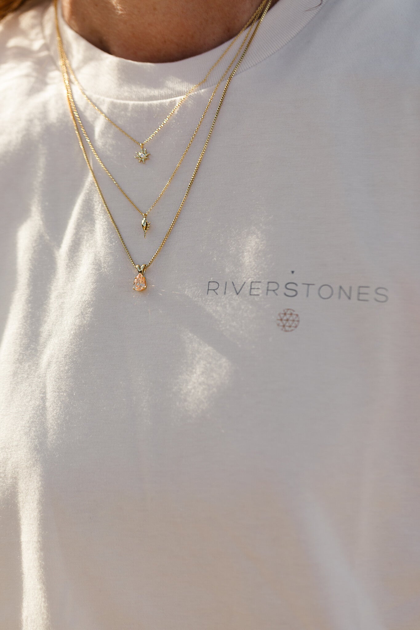 T-shirt, Drop, Shell Sunshine ketting